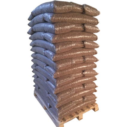 Calorius træpiller 6 mm - palle med 56 poser á 16 kg/896 kg