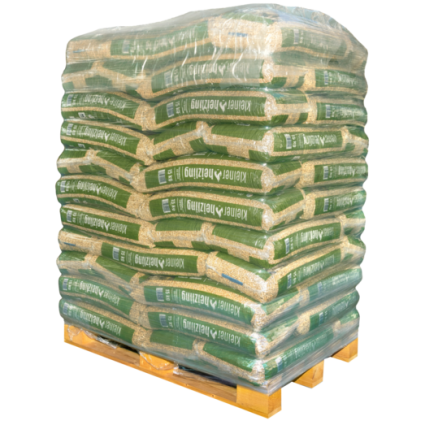 Premium træpiller 6 mm - palle med 66 poser á 15kg/990 kg